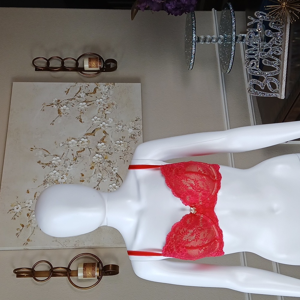 Victoria's Secret Dream Angels Floral Lace Bra. Size 34D
